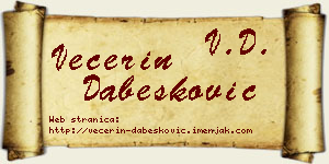 Večerin Dabesković vizit kartica